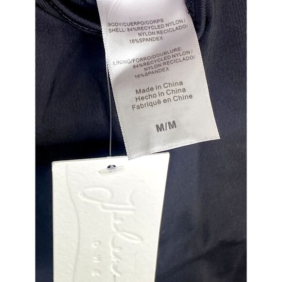 NWT Helen Owen Byblos Cutout Halter Tie Cheeky High Cut One Piece Swim M Black - Picture 7 of 14